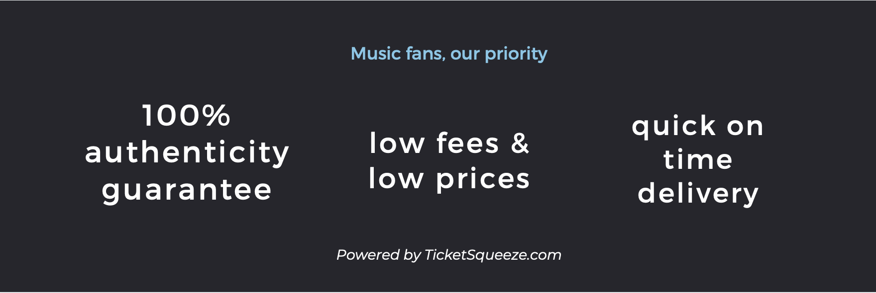 Orpheum Theatre ticket guarantee